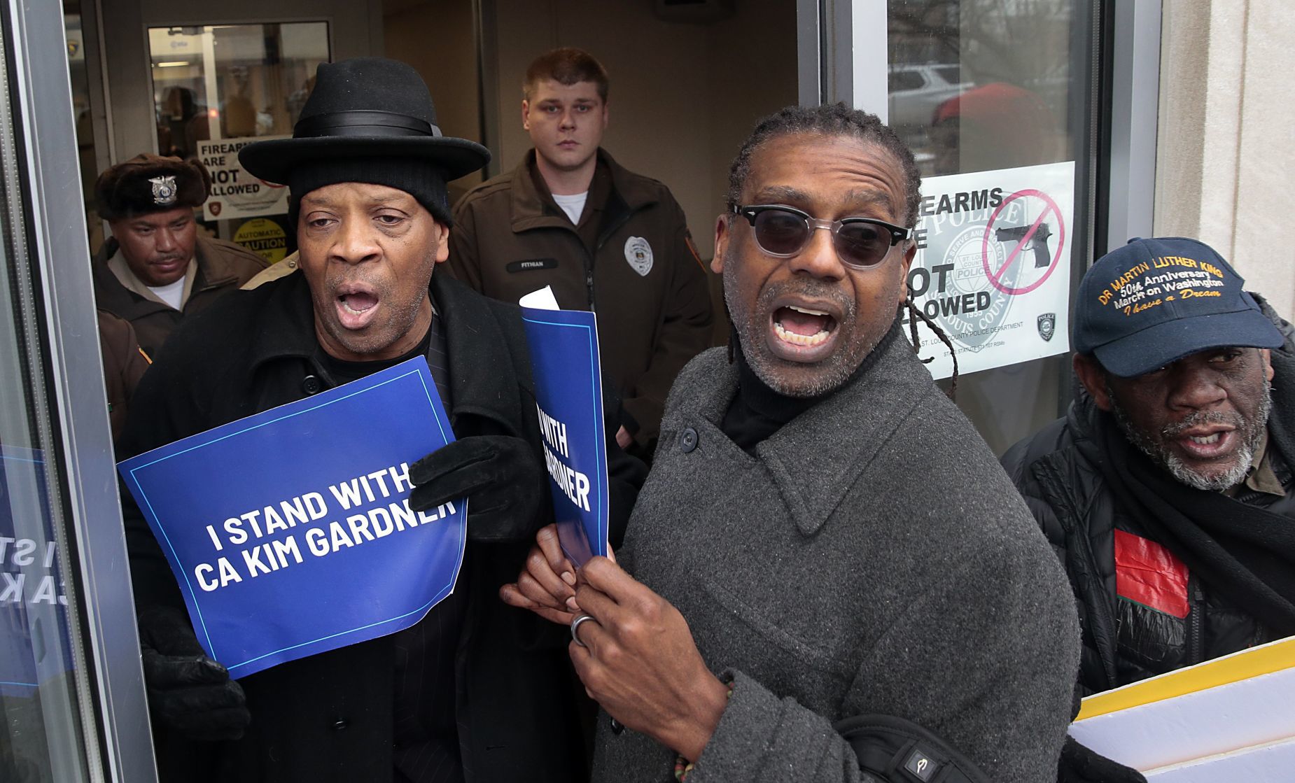 Protesters march in Clayton as St. Louis circuit attorney arrives for deposition